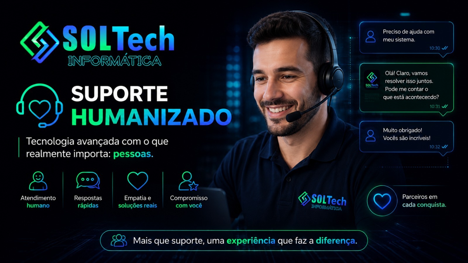 Equipe de Suporte Técnico SOLTech